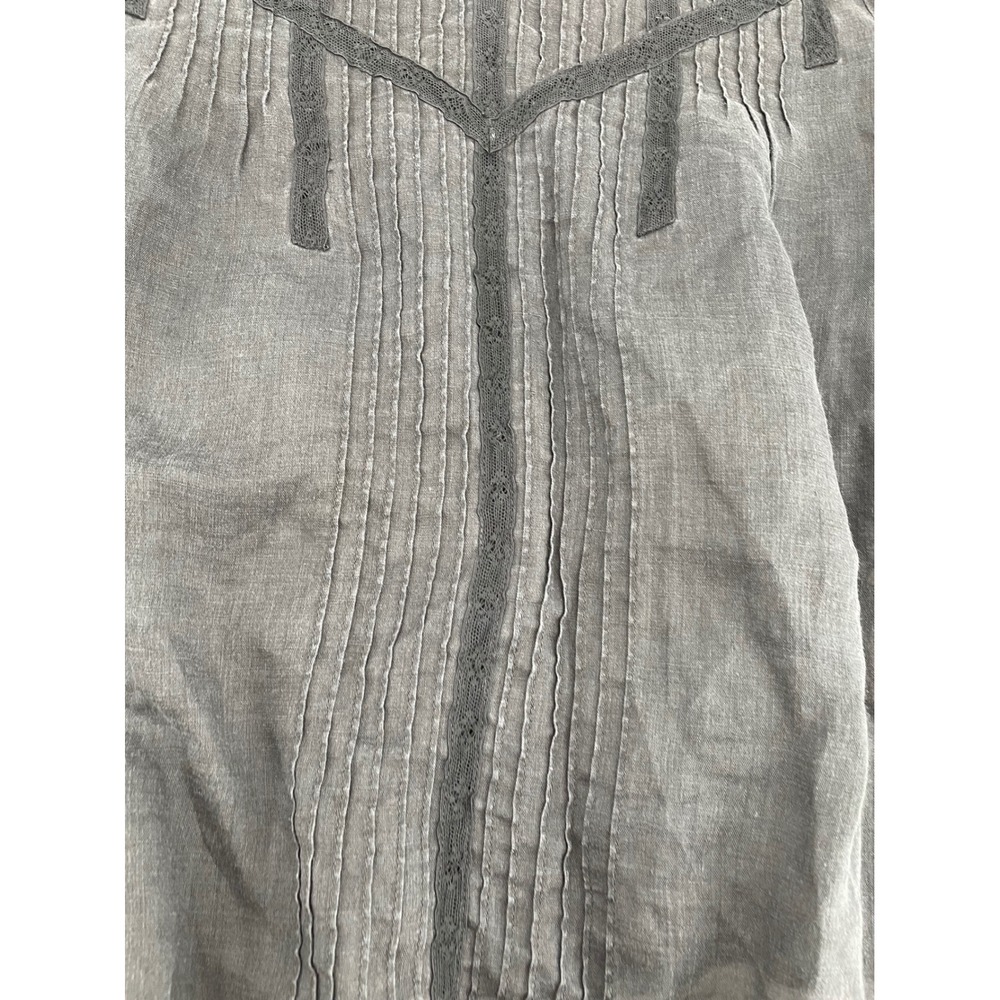 DOEN Women Top Victorian Black Ramie Extra Small - Picture 5 of 9